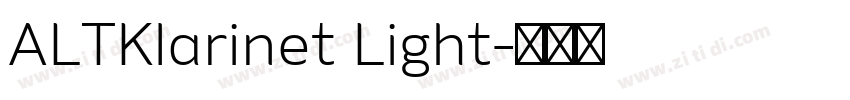 ALTKlarinet Light字体转换